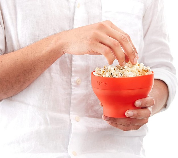 Lekue Mini Microwave Popcorn Maker Single Serving