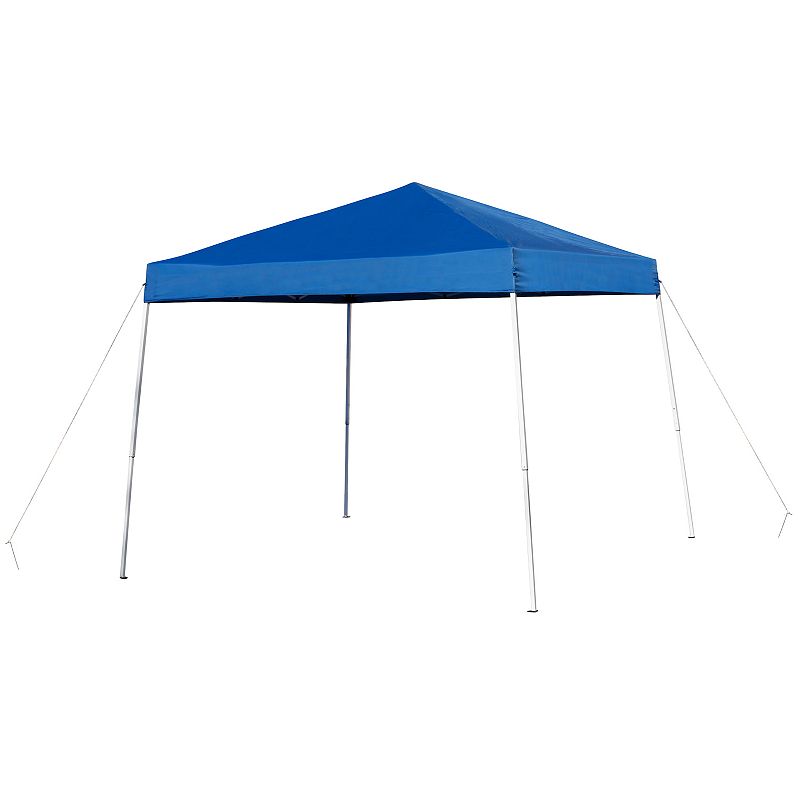 Flash Furniture Otis 8' x 8' Pop-Up Canopy Tent， 6' Folding Table， and 4 Folding Chairs Set