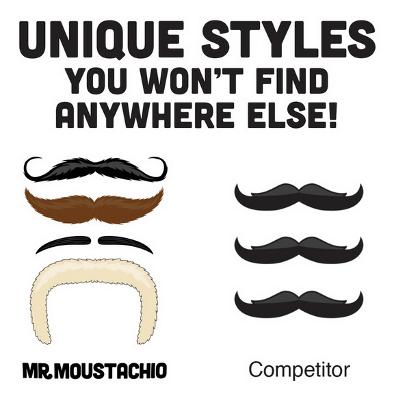 Brybelly Mr. Moustachio's Stach'oos  10 Temporary ...