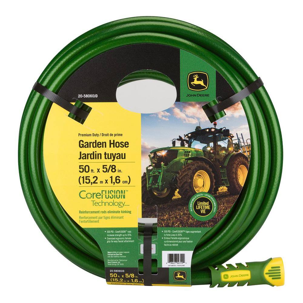 John Deere CoreFUSION 58 in. x 50 ft. Heavy-Duty Hose CJDF58050