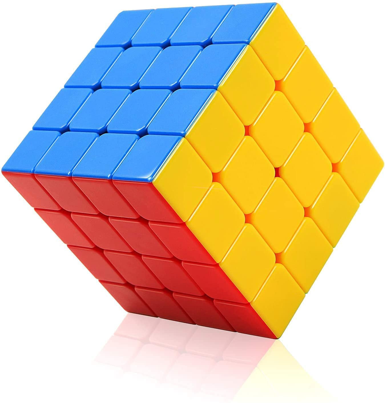 D-FantiX Cyclone Boys 4x4 Speed Cube Stickerless 4 by 4 Magic Cube 4x4x4 Puzzles Toys (60mm)