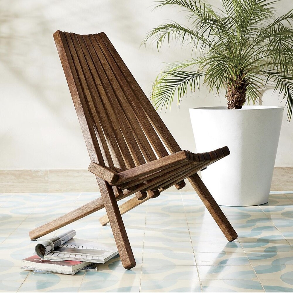 DREAMPATIO AMAYA Folding Wooden Outdoor Chair