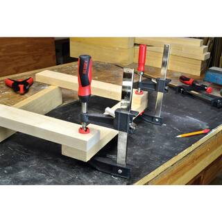 BESSEY Clutch Style 36 in. Capacity Bar Clamp with Composite Plastic Handle and 3-12 in. Throat Depth GSCC3.536+2K