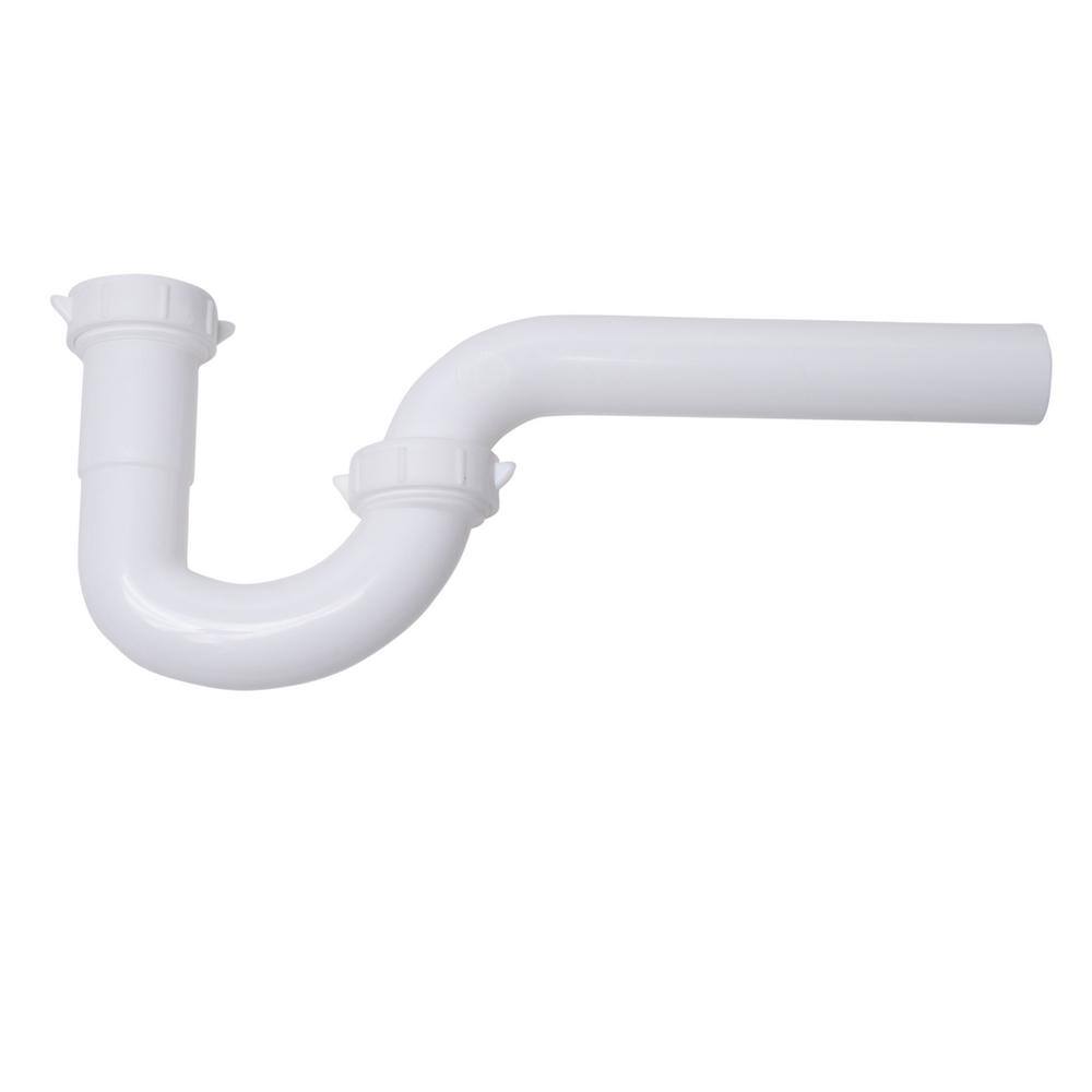 Oatey 1-14 in. White Plastic Sink Drain P- Trap HDC9700B