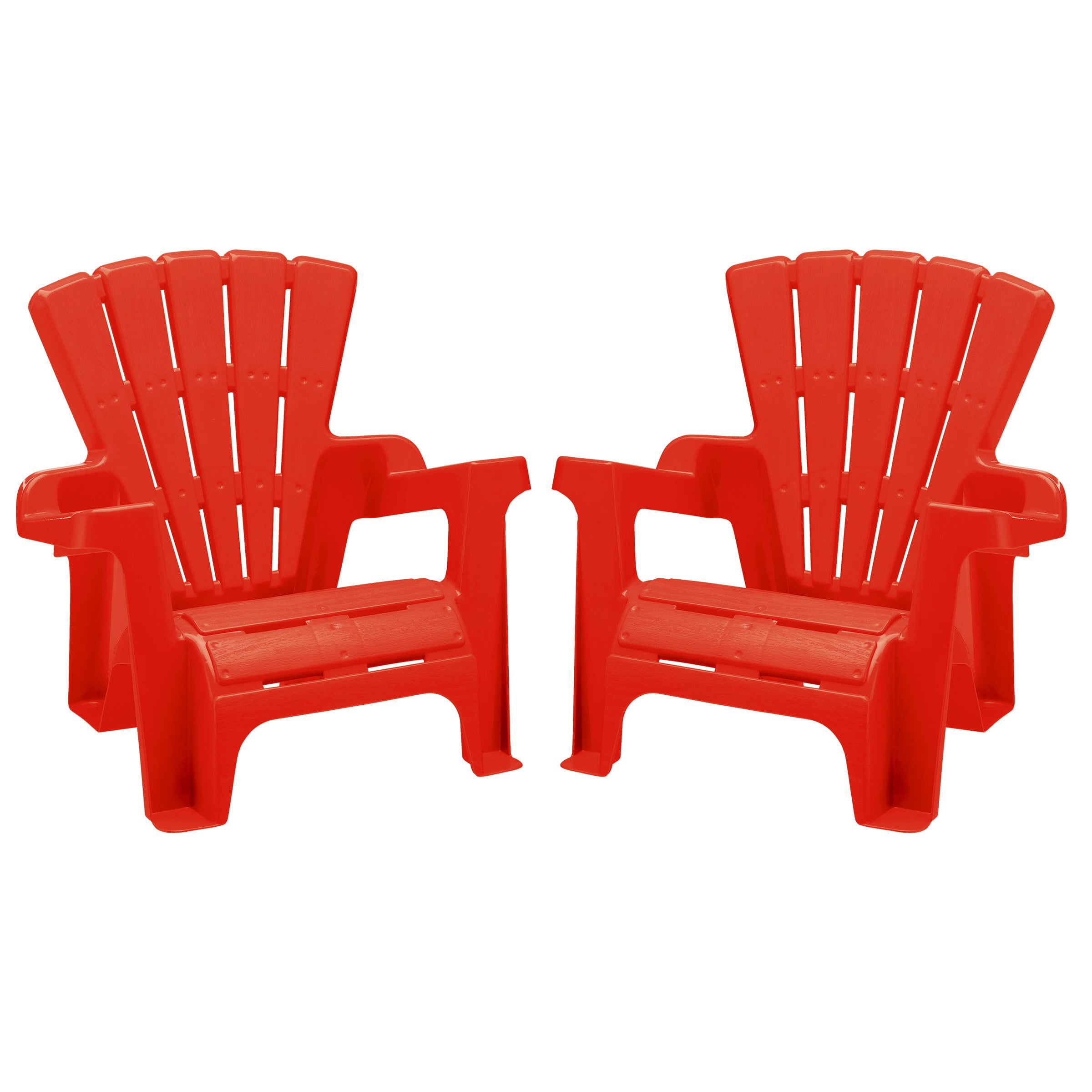 American Plastic Toys Children's Adirondack Chair 2PK, Red