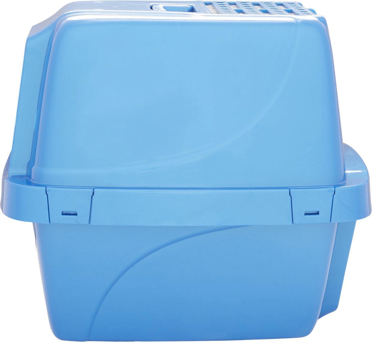 Van Ness Enclosed Sifting Cat Litter Pan， Giant Blue