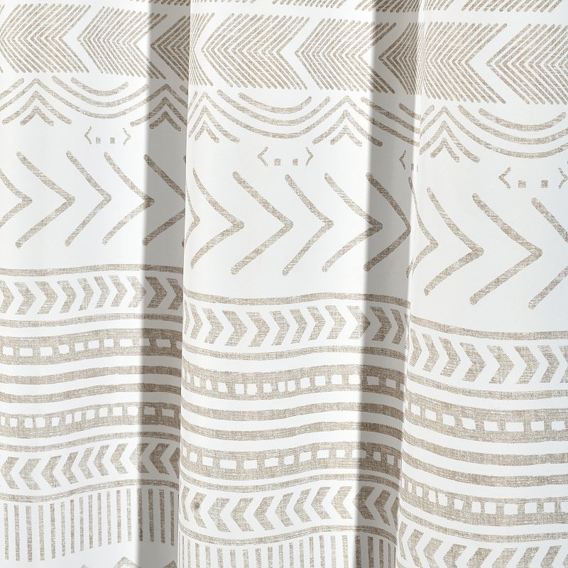 Lush Decor Hygge Geo Room Darkening Window Curtain Set