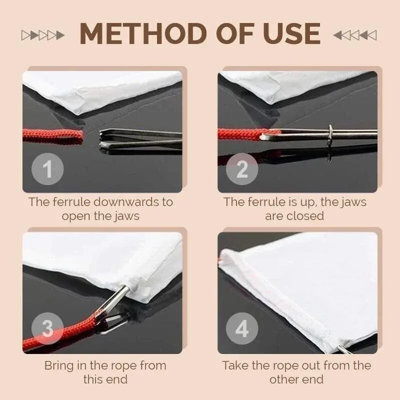 (🔥  Promotion- SAVE 48% OFF) DIY Rope Threader Clip - Buy 3 get 2 f
