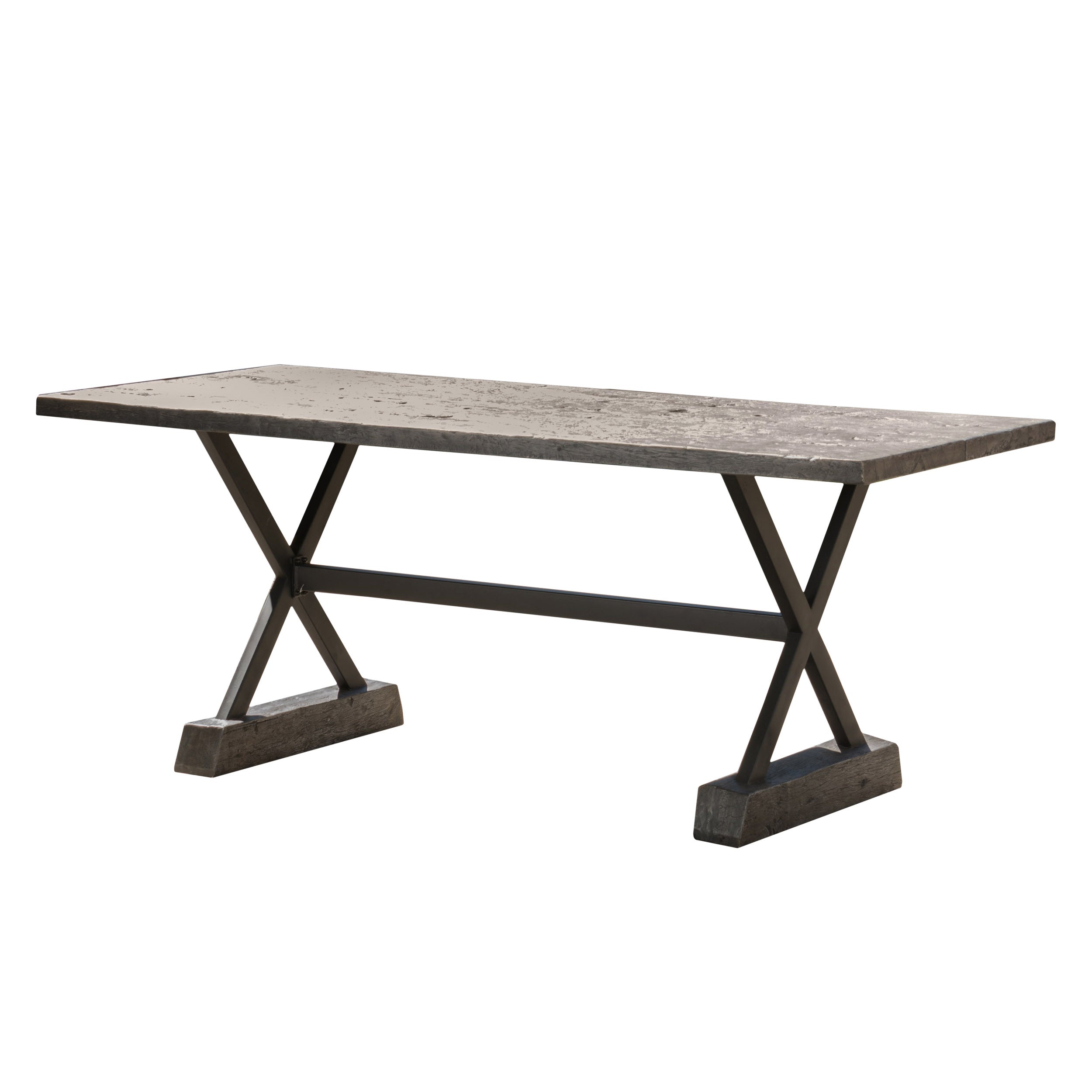 Lavelle Outdoor Lightweight Concrete Dining Table