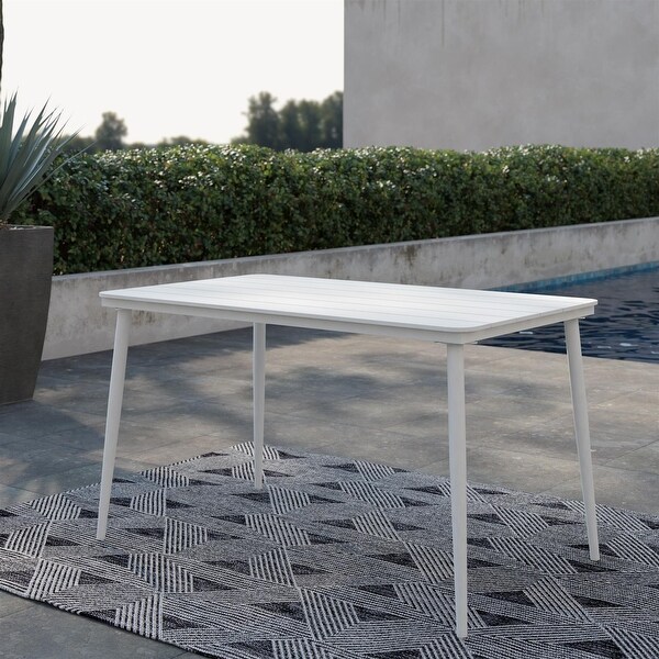 The Novogratz Poolside Gossip Collection April Rectangular Outdoor/Indoor Dining Table