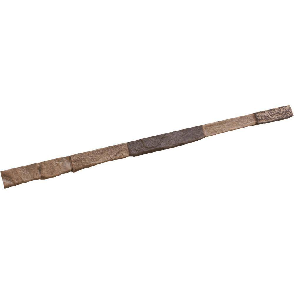 Ekena Millwork 2 in. x 48 in. Polyurethane Universal Trim Sill for StoneWall Faux Stone Siding Panels in Smokey Ridge PNUTS02X48SR