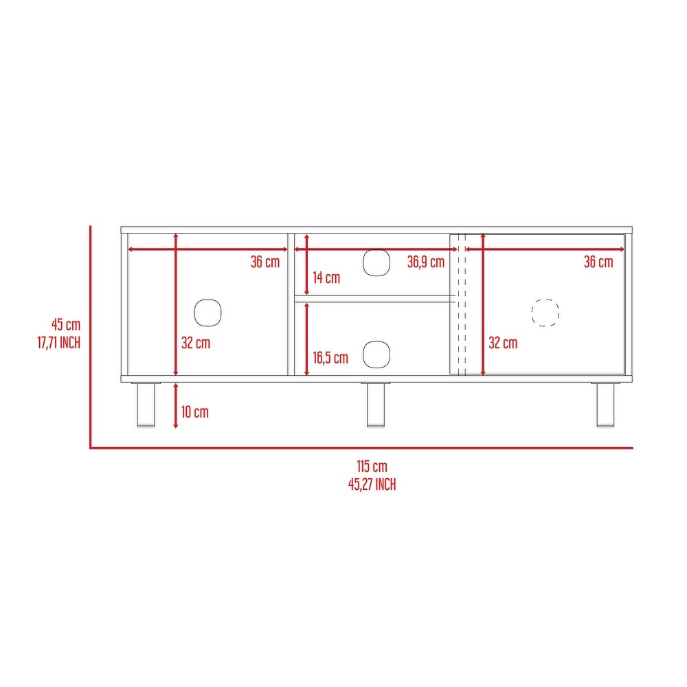 FM Furniture Rome TV Stand For TVs up to 43\