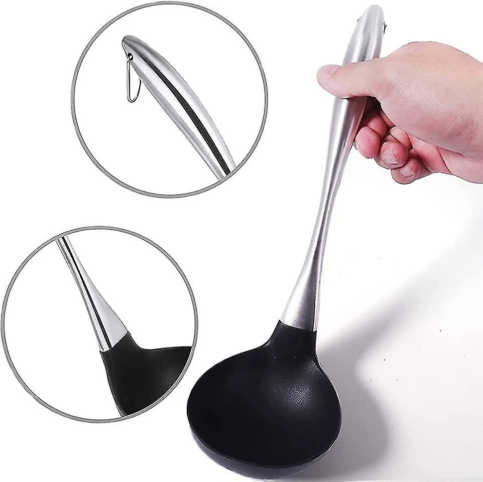 Soup Ladle， Food Grade Silicone Ladle， Cooking Spoon For The Kitchen， Silicone Cooking Utensils