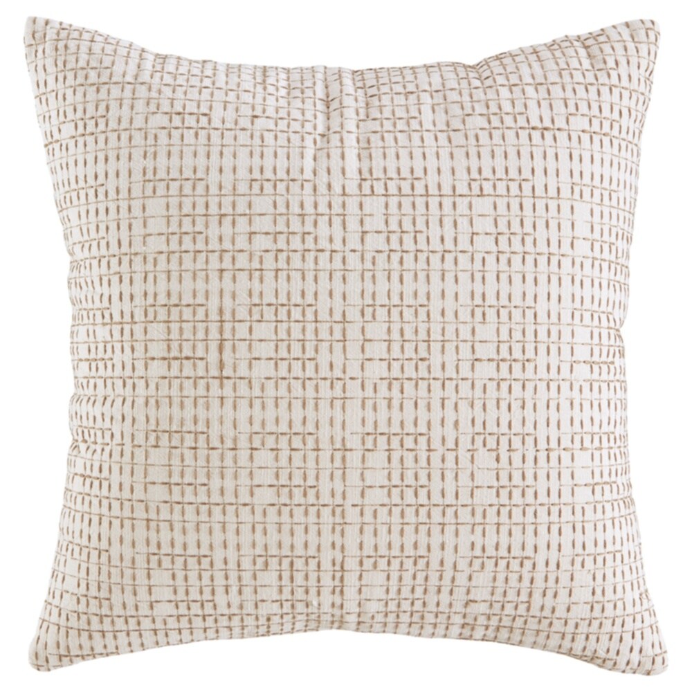 Arcus Cream Geometric Design Pillow