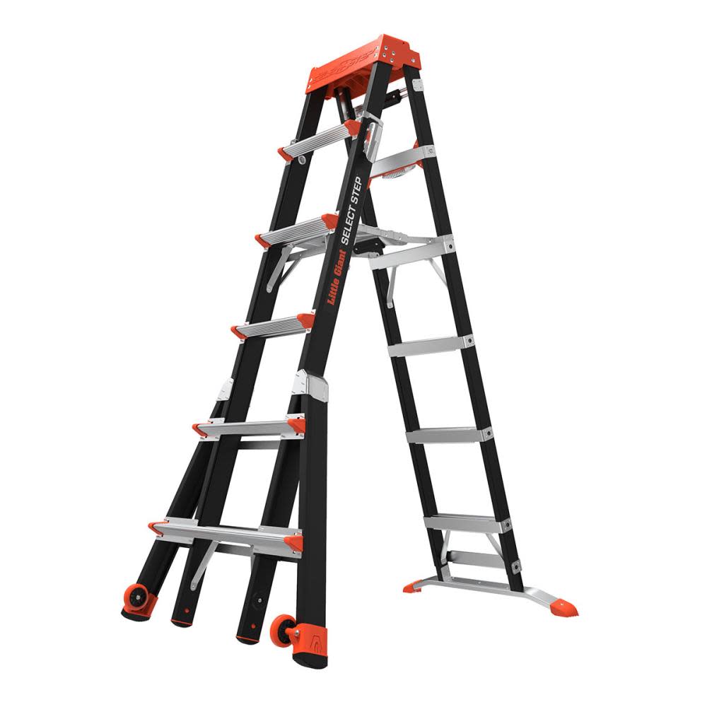 Select Step M6 Fiberglass Type 1AA Adjustable Step Ladder