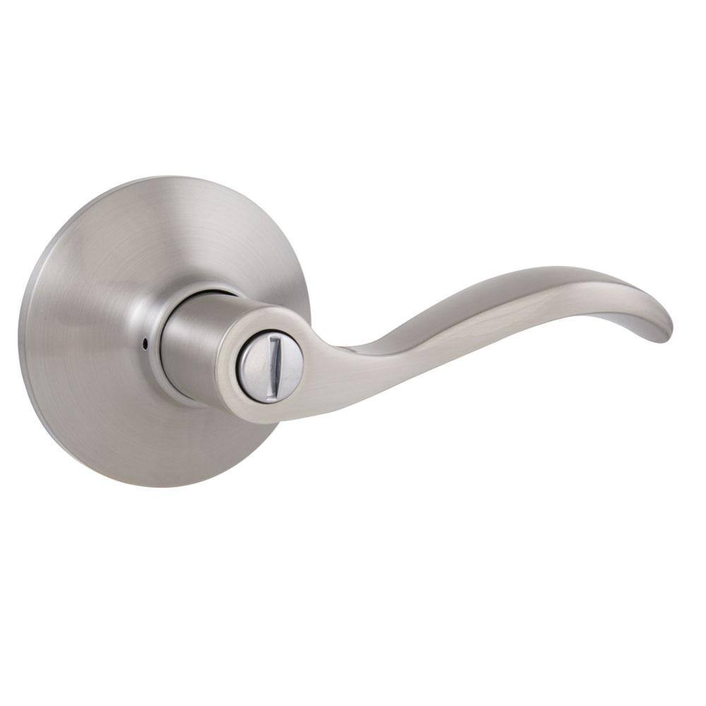 Defiant Naples Satin Nickel BedBath Privacy Door Handle LYEX201B