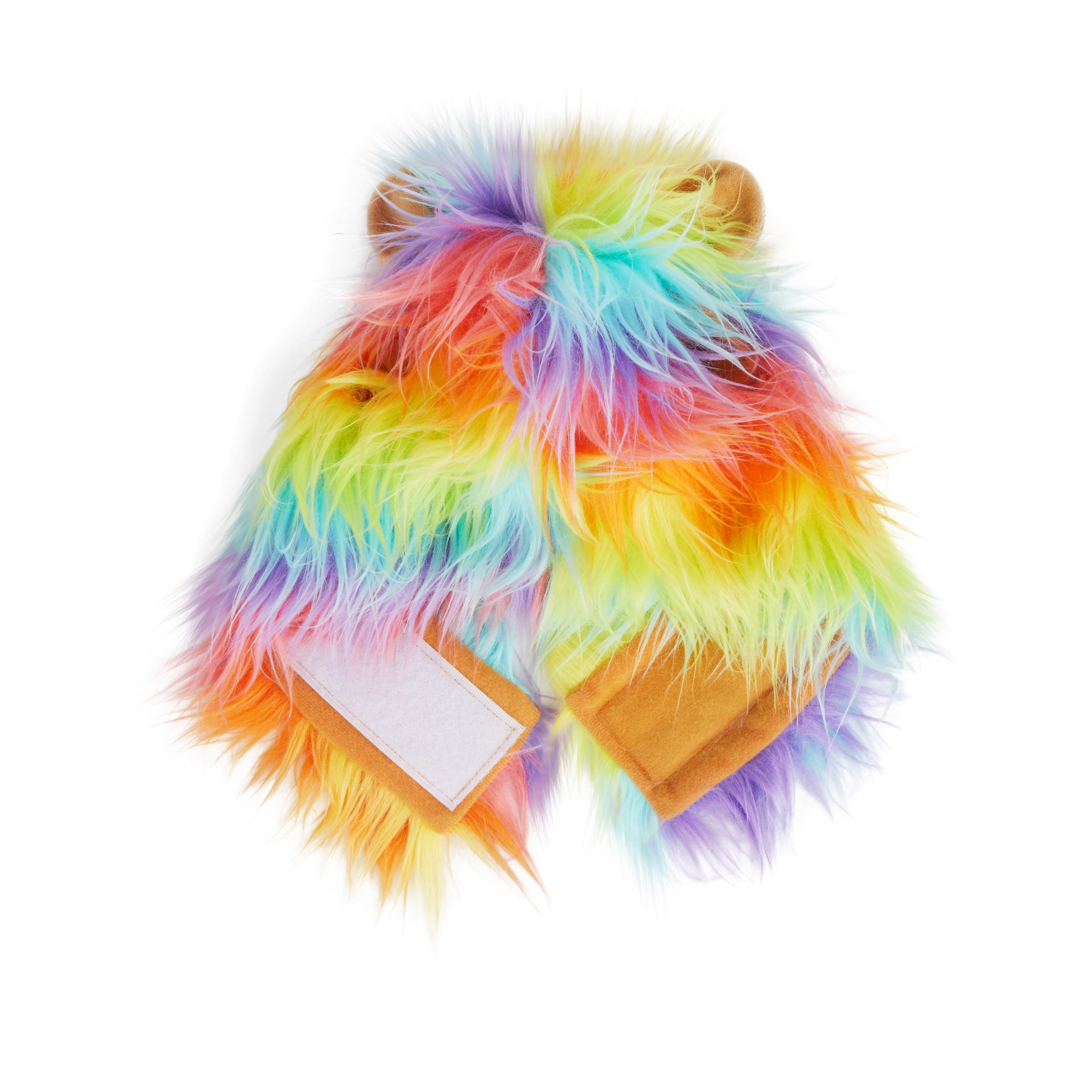 YOULY Pride Rainbow Lion Mane Dog Headpiece， X-Small/Small