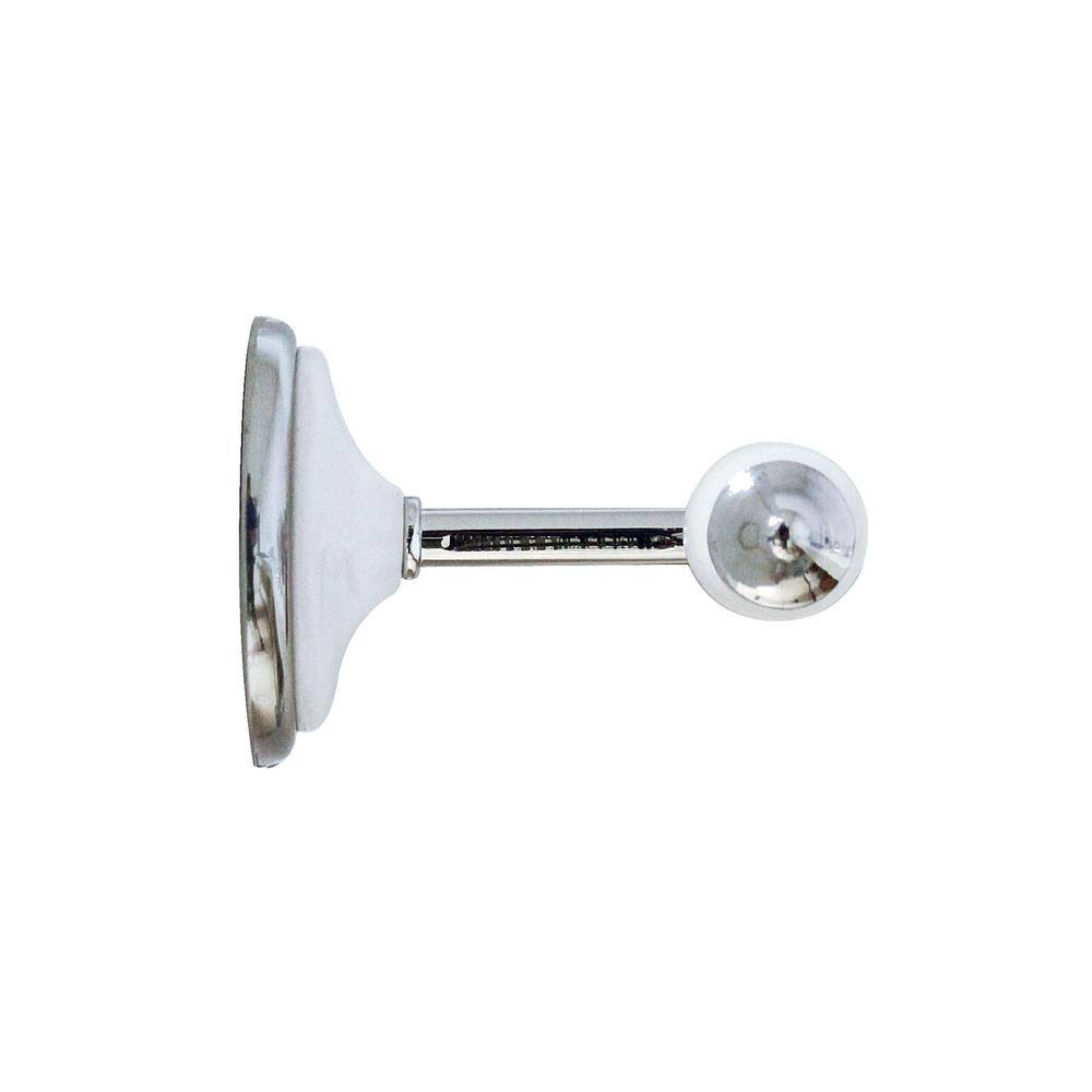 MODONA ARORA 24 in. Towel Bar in White Porcelain and Polished Chrome 9724-A