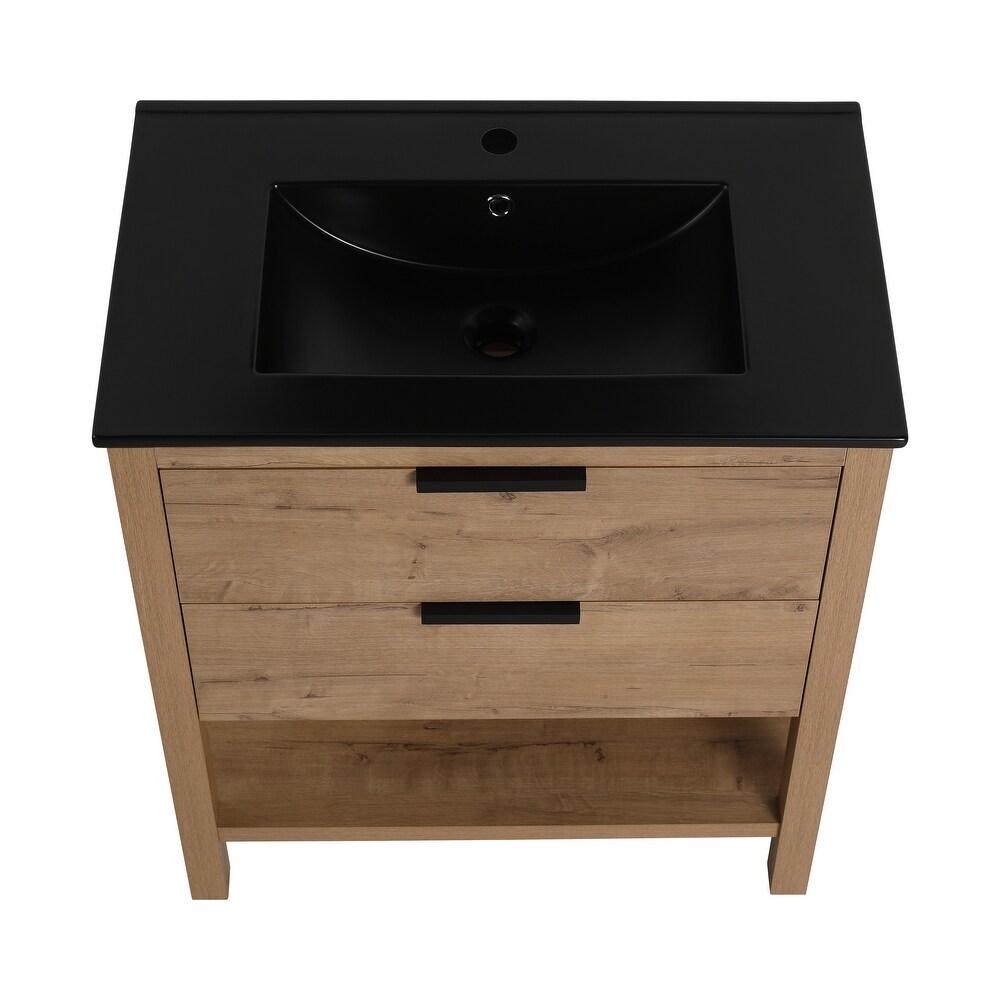 Freestanding Bathroom Vanity with Sink Accent Cabinet Storage Shelf