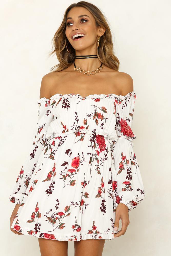 Losing Touch Dress White