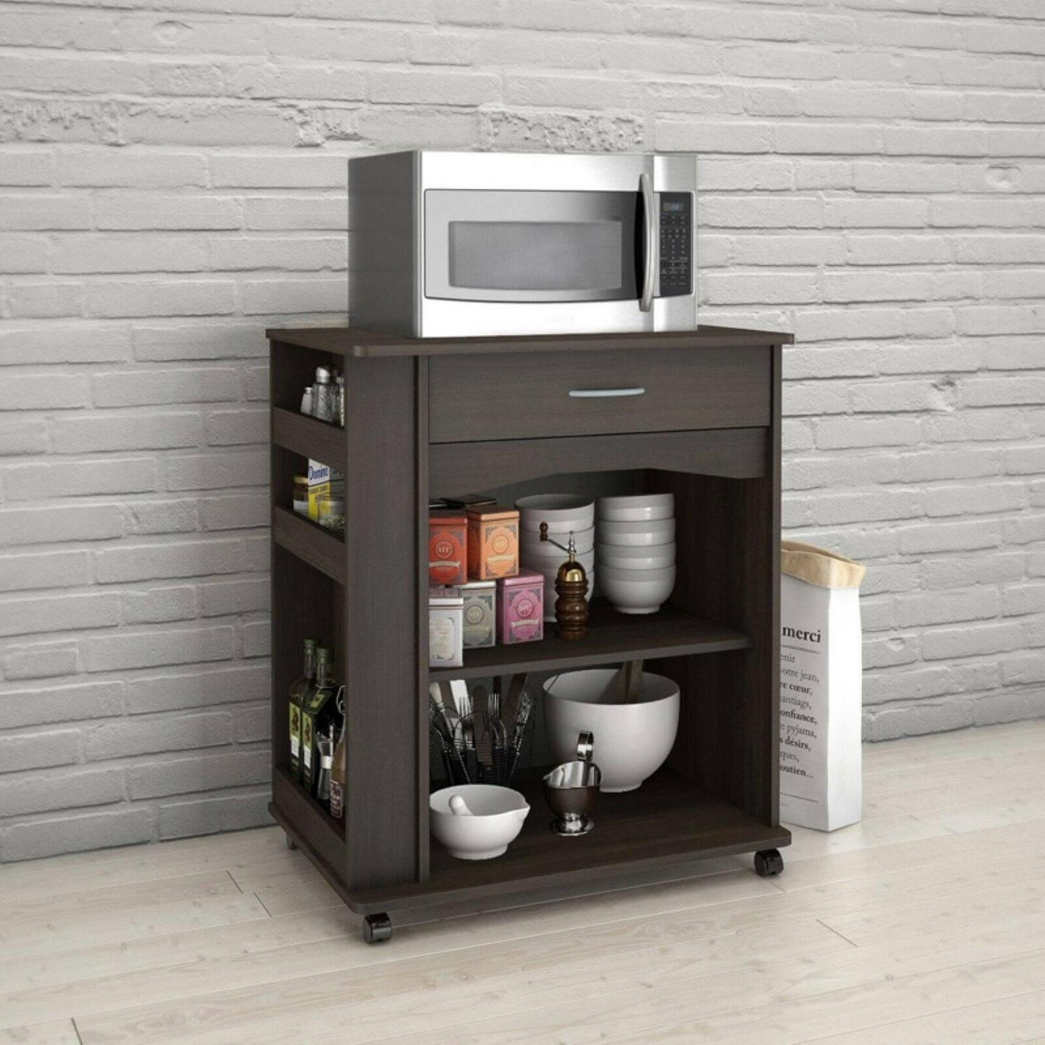 Nexera 1 Drawer Mobile Microwave Cart