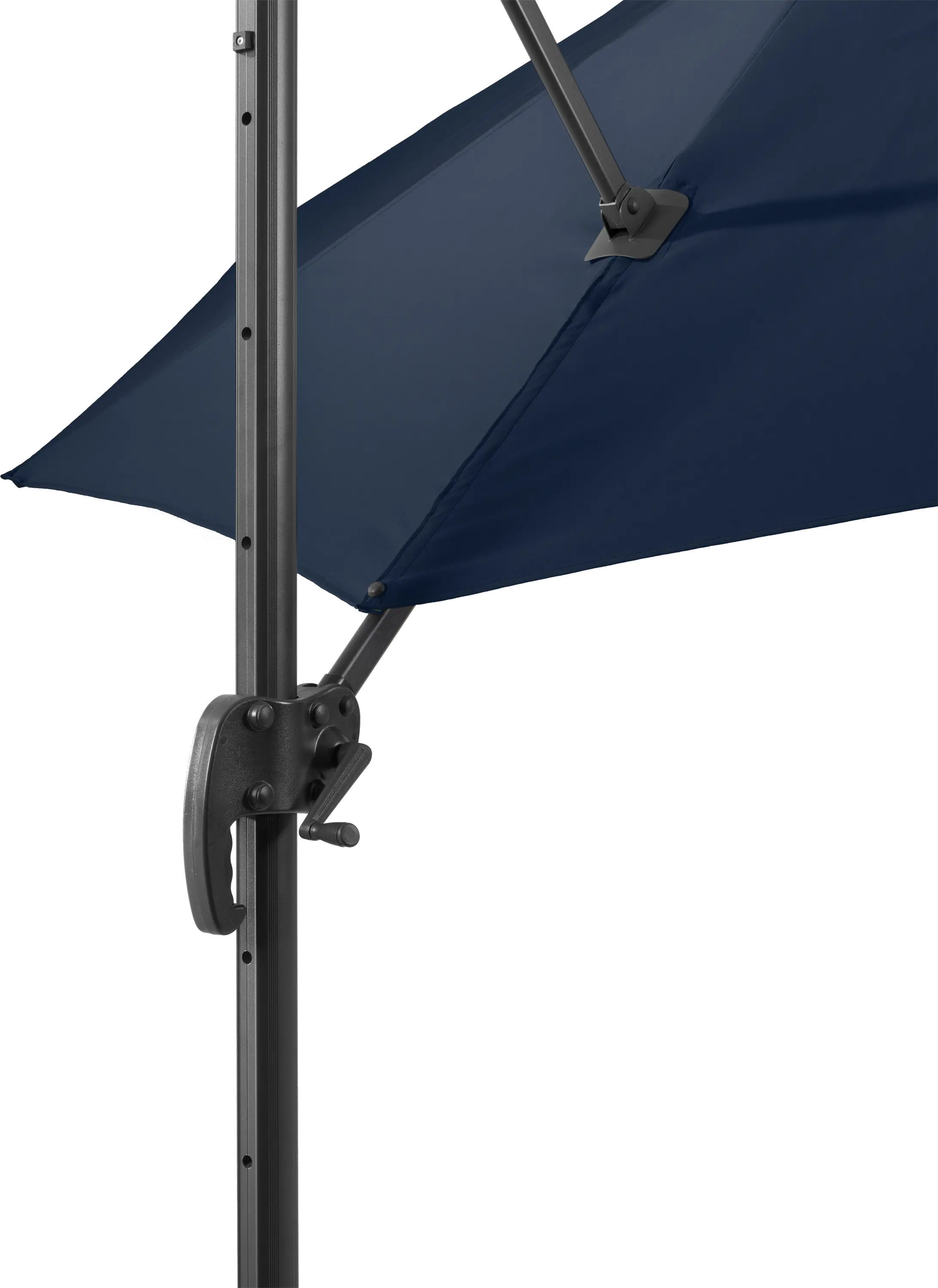 Navy Blue Offset Tilting Patio Umbrella