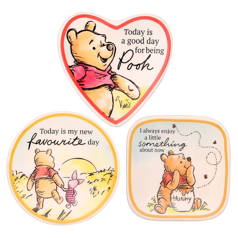 Disney's Winnie The Pooh 3 Piece Trinket Set