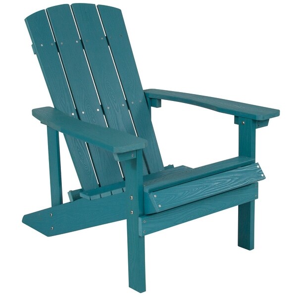 Outdoor AllWeather Poly Resin Wood Adirondack Chair