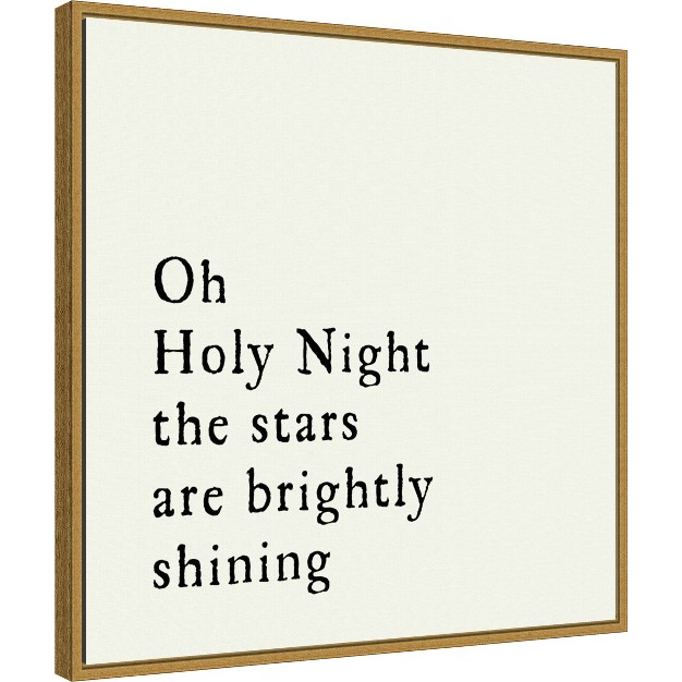 X 22 quot Oh Holy Night Framed Wall Canvas Amanti Art