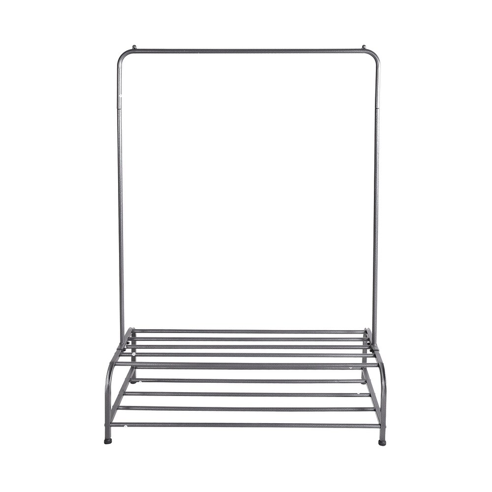 Siavonce Clothing Garment Rack with Shelves