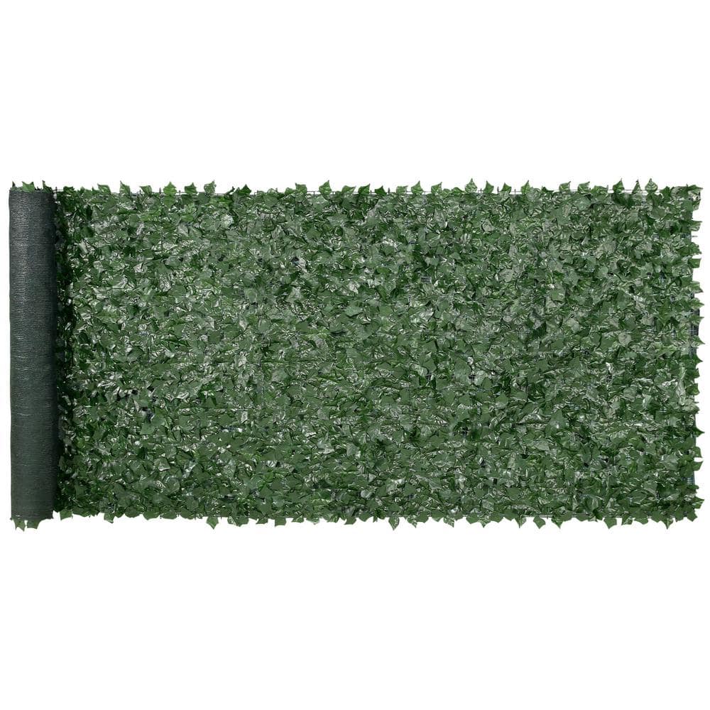 VEVOR Ivy Privacy Fence 59 x 158 in. Artificial Green Wall Screen Greenery Ivy Fence Faux Hedges Vine Leaf Decoration WLSR59X1581PCW4XBV0