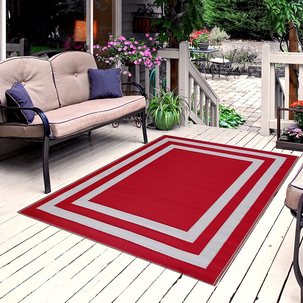 Paris Lightweight Reversible Recycled Plastic Outdoor Floor Mat/Rug