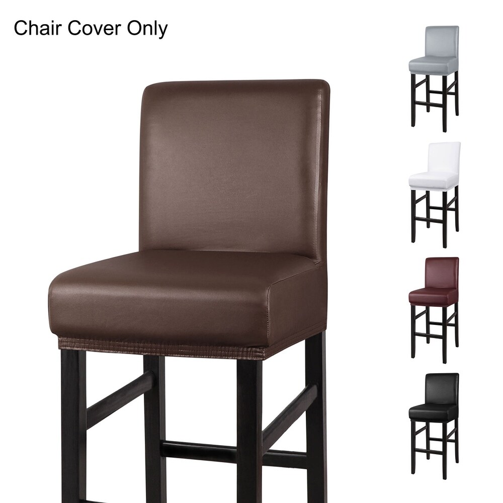 Waterproof Bar Stool Covers for Counter Short Back Chair Covers