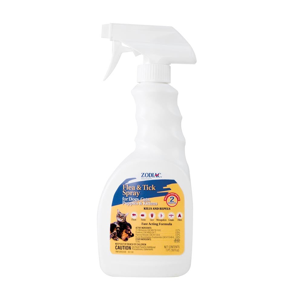 Zodiac Flea  Tick Spray For Dogs  Cats