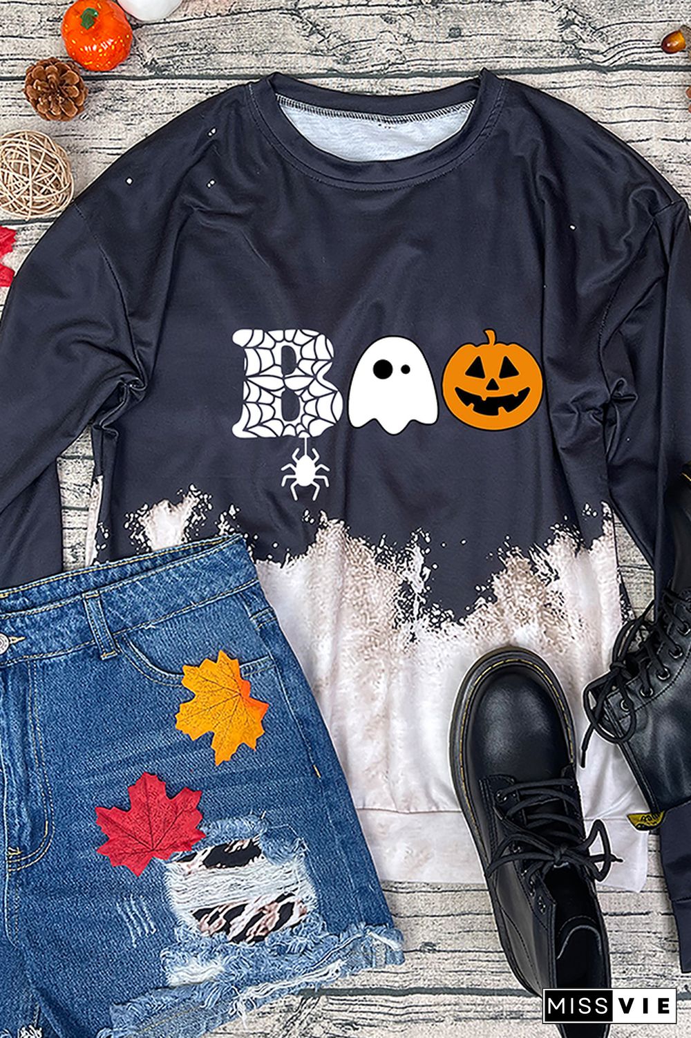 Halloween Boo, Ghost, Pumpkin Sweatshirt Women Wholesale