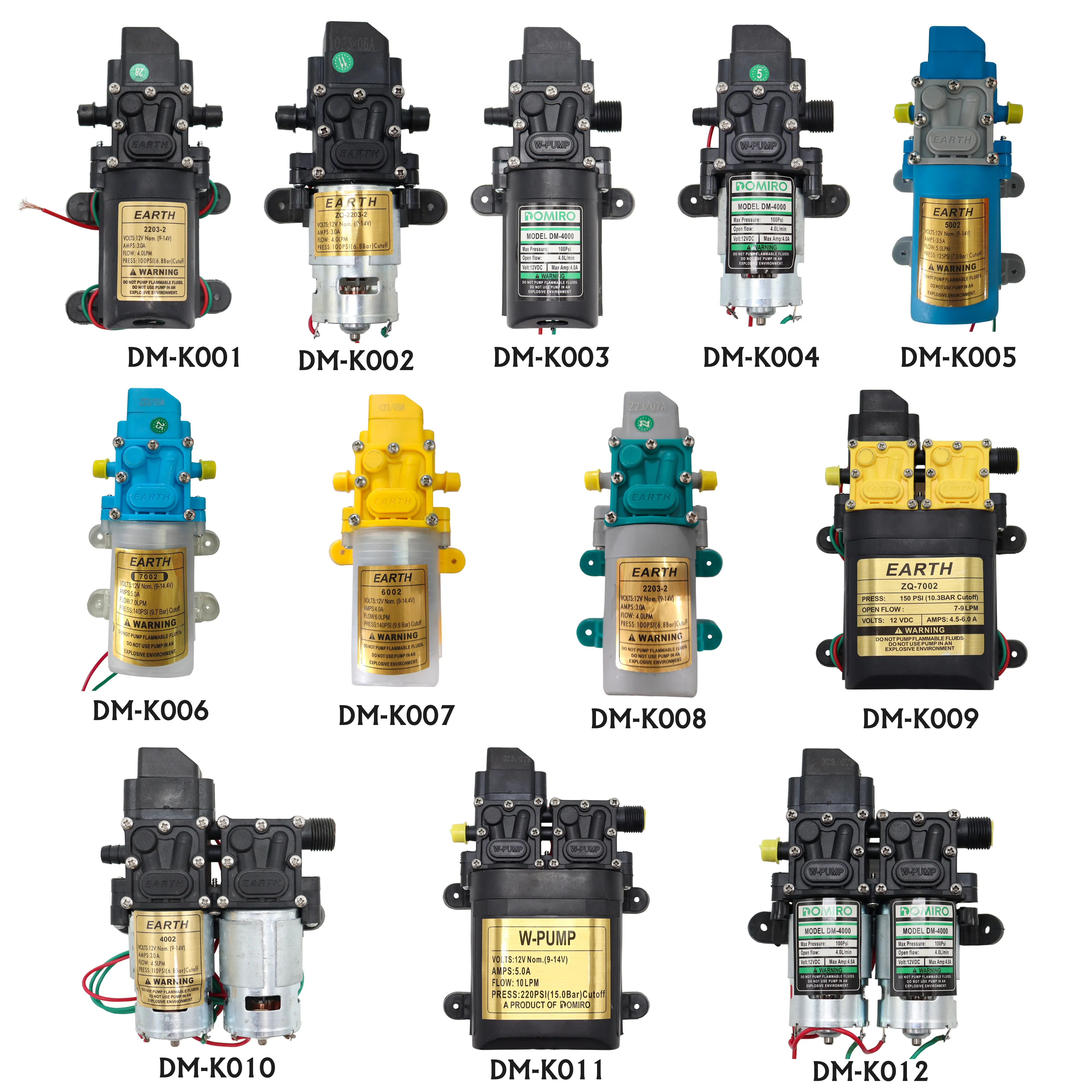 Premium Backpack Battery Diaphragm Booster Water Pump Self priming Agriculture Electric Sprayer