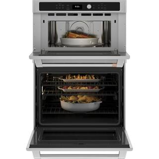 Cafe 30 in. Double Electric Wall Oven With Convection and Advantium in Stainless Steel CTC912P2NS1