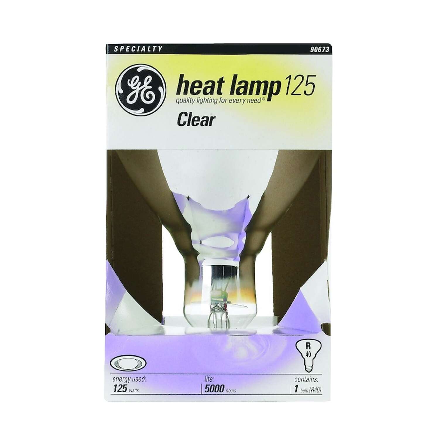 GE 125 W R40 Globe Incandescent Bulb E26 (Medium) Warm White 1 pk