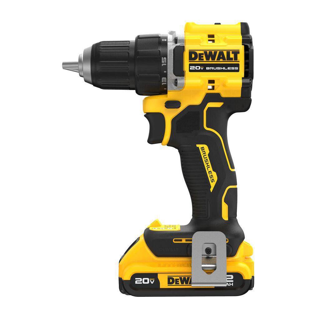 DW ATOMIC 20-Volt Lithium-Ion Cordless Compact 12 in. DrillDriver Kit with 2.0Ah Battery Charger and Bag DCD794D1