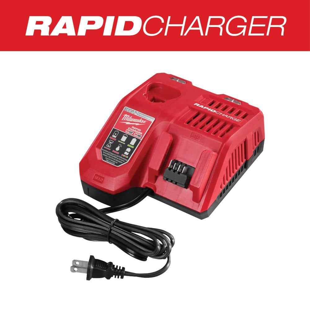 Milwaukee M12 and M18 12Volt18Volt LithiumIon MultiVoltage Rapid Battery Charger