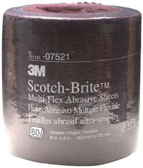 3M 07521 Scotch Brite Multi Flex Abrasive Sheet Ro...