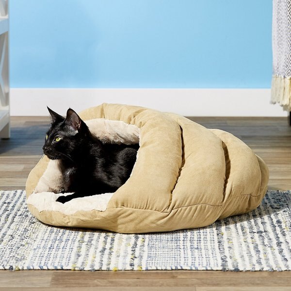 Ethical Pet Sleep Zone Cuddle Cave Cat and Dog Bed， 22-in