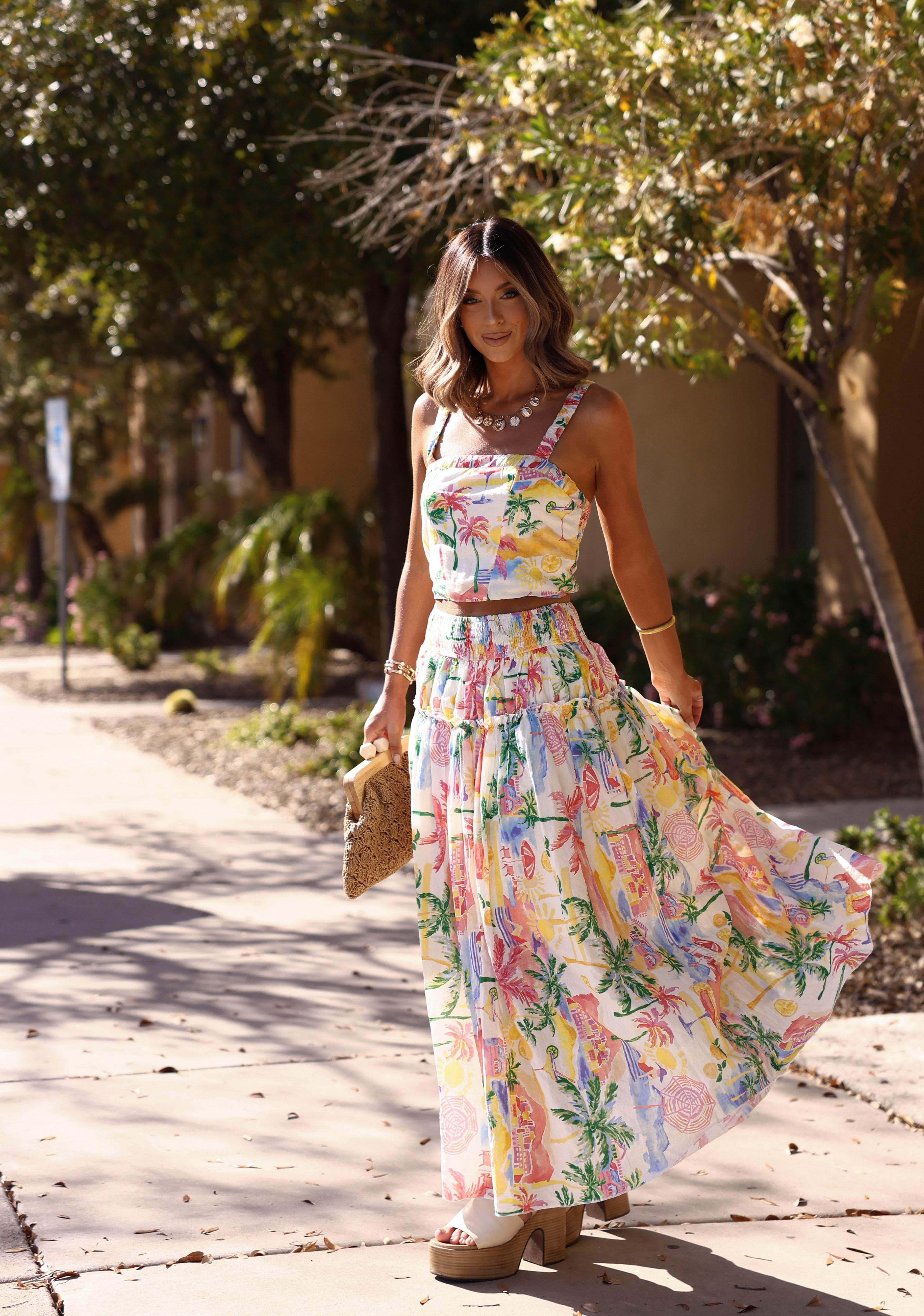 Painted Palms Skirt