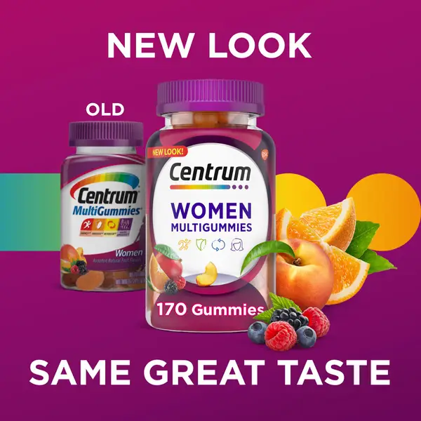 Centrum Multigummies Multivitamin for Women Assorted Fruit Flavor 170-Count