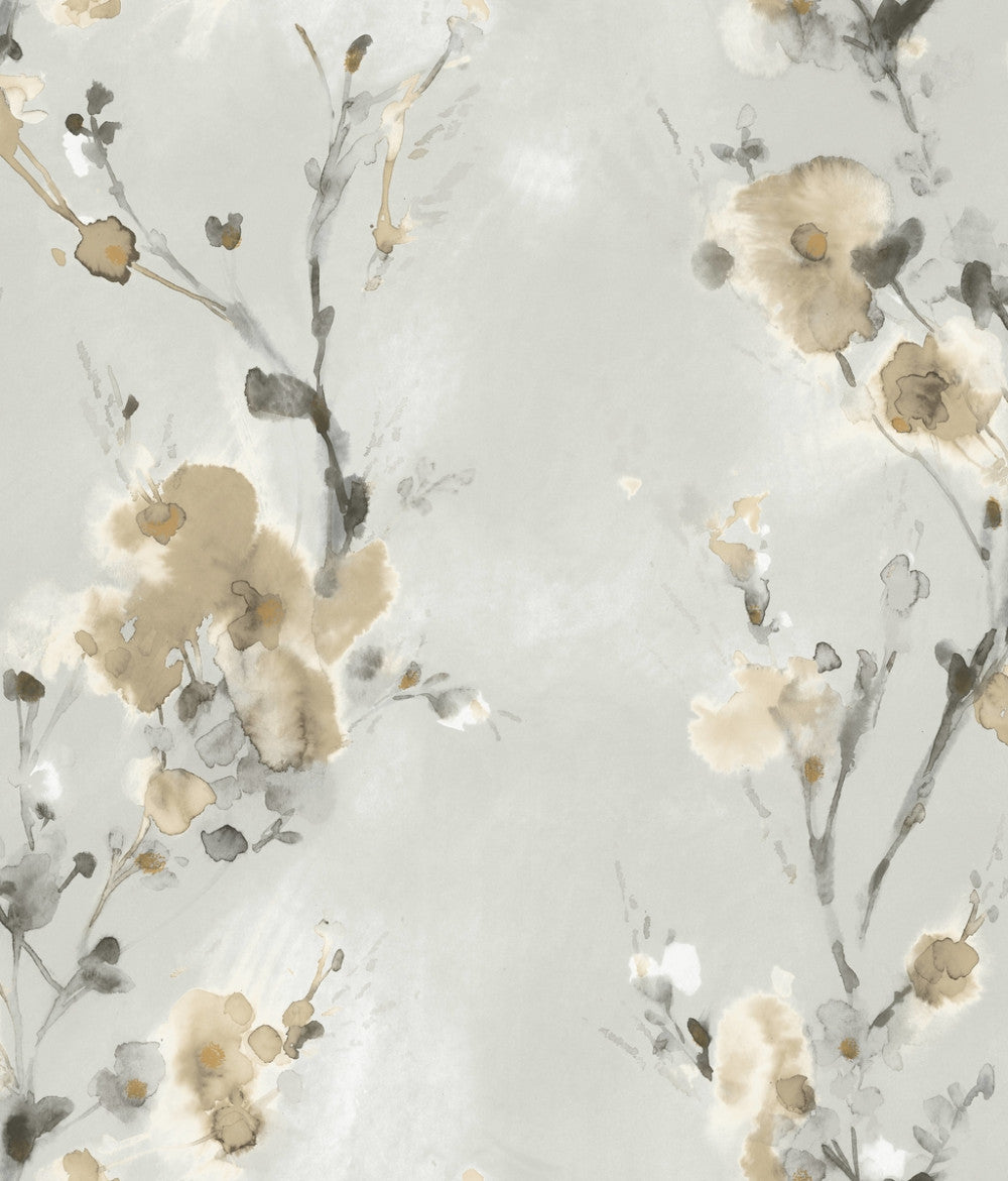 Sample Charm Wallpaper in Neutral from the Breathless Collection