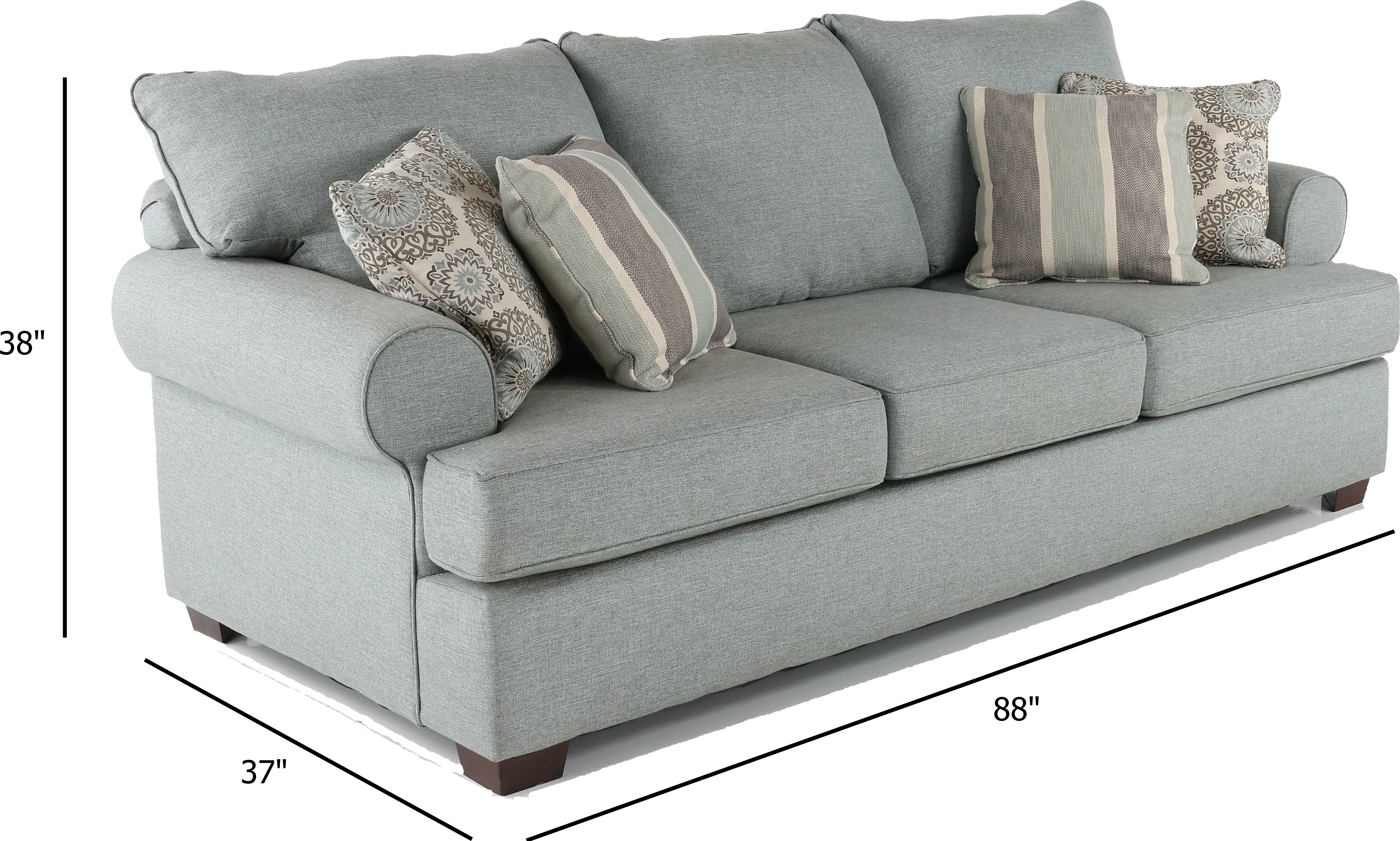 Alison Blue-Gray Sofa