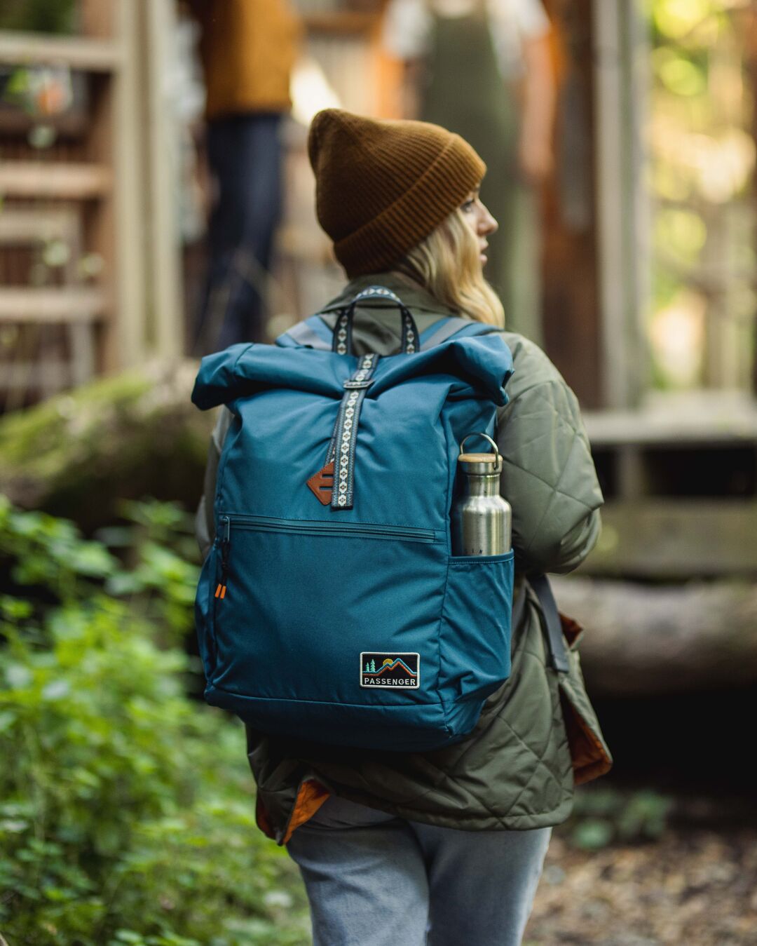 Backwoods Recycled Rolltop 32L Backpack - Ash Blue