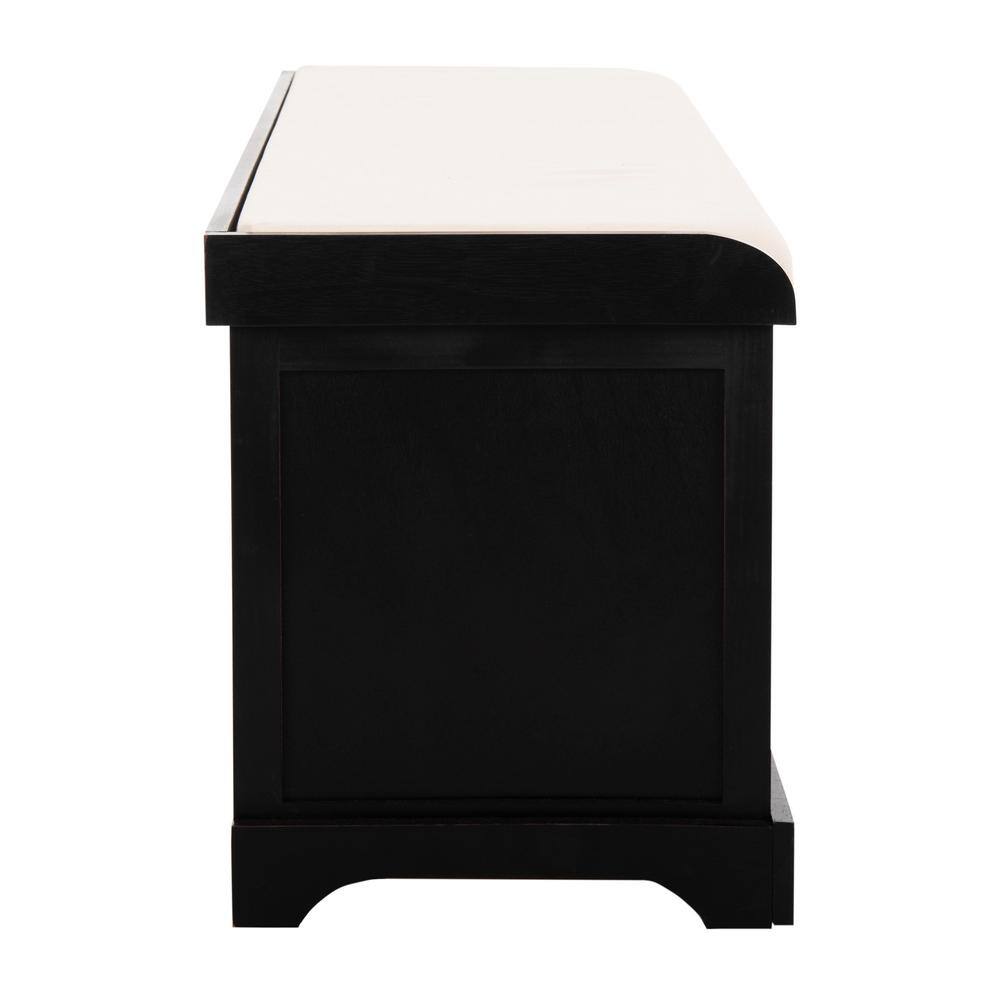 SAFAVIEH Lonan Black Storage Bench AMH5733E