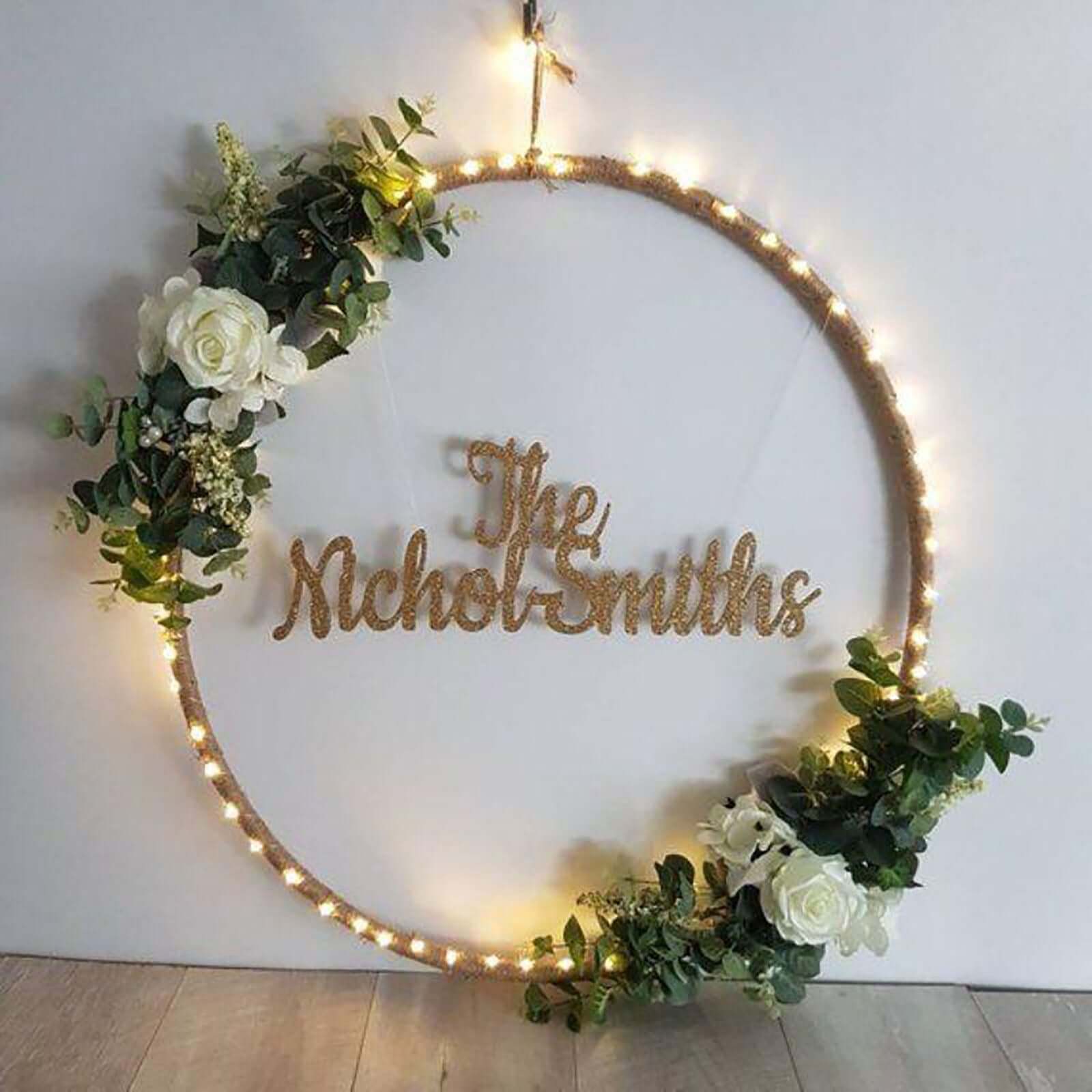 Gold Heavy Duty Metal Hoop Wreath, Floral Hoop 40