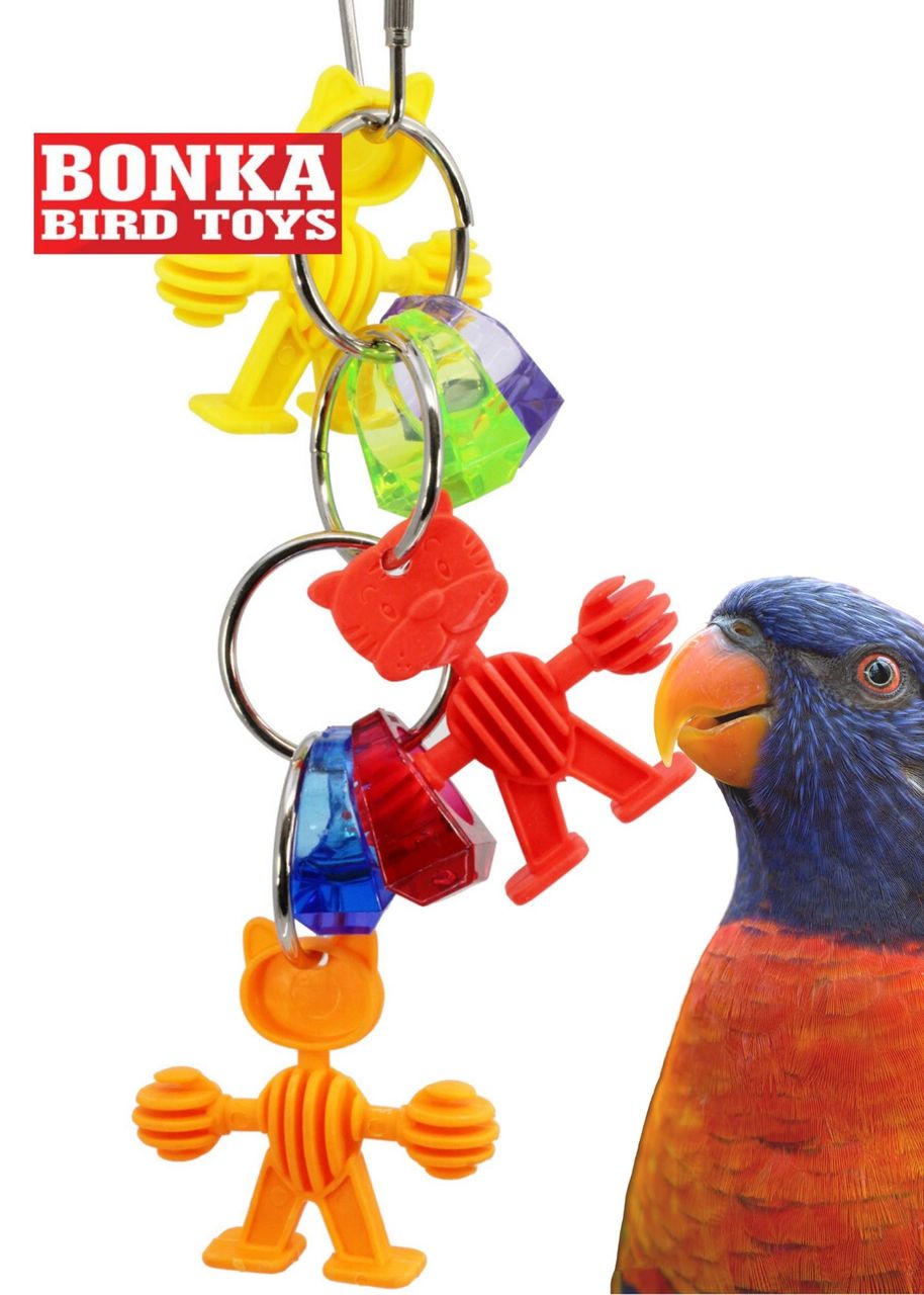 Bonka Bird Toys 1097 Mad Men Ringer Bird Toy.